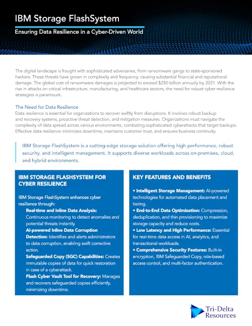 IBM Storage FlashSystem - first page of pdf